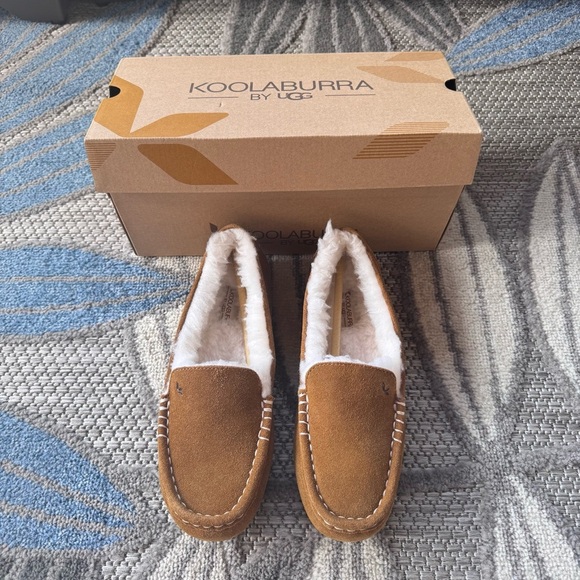 Koolaburra By UGG Women’s Lezly Slipper Chestnut Tan Size 7 New with Box - Picture 1 of 6